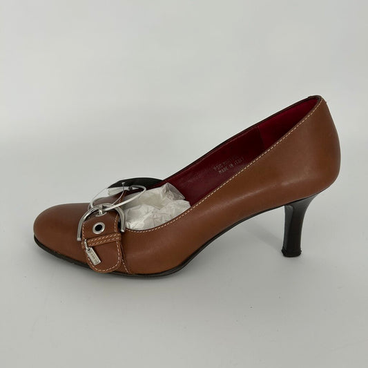 Coach Leather Heels with Buckle