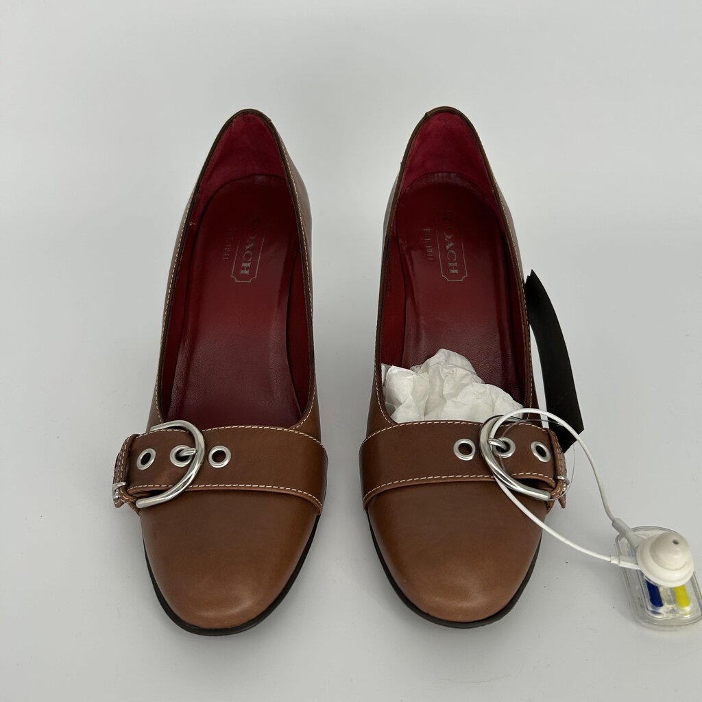 Coach Leather Heels with Buckle