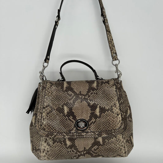 Coach Snake Print Handbag