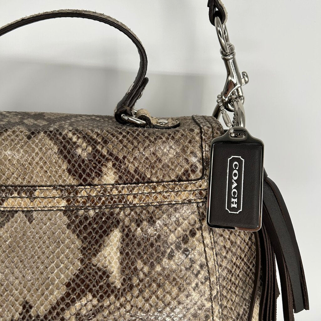 Coach Snake Print Handbag