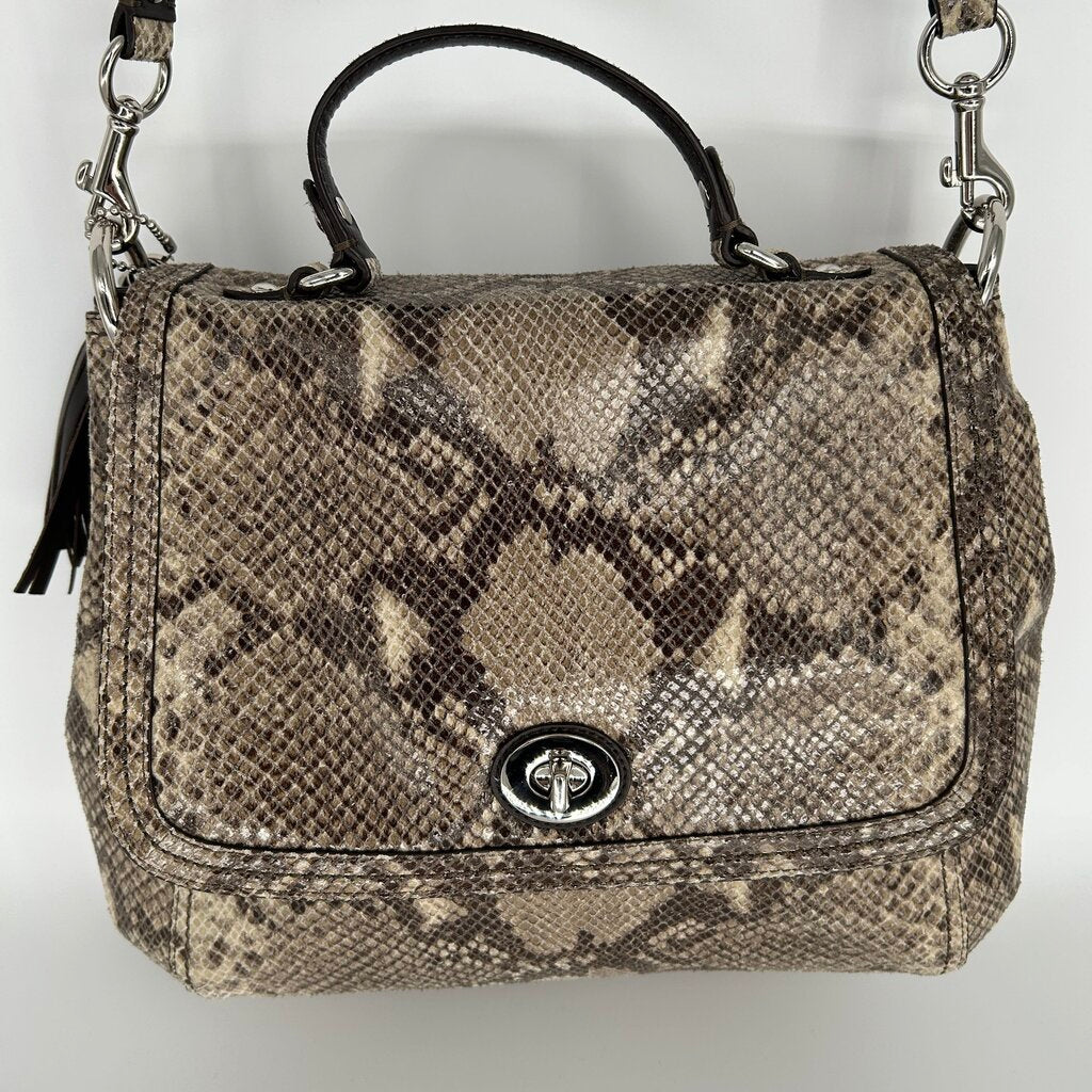 Coach Snake Print Handbag