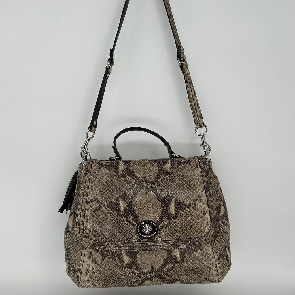 Coach Snake Print Handbag