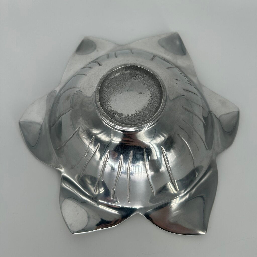 Metal & Enamel Floral Bowl