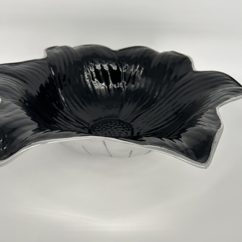 Metal & Enamel Floral Bowl