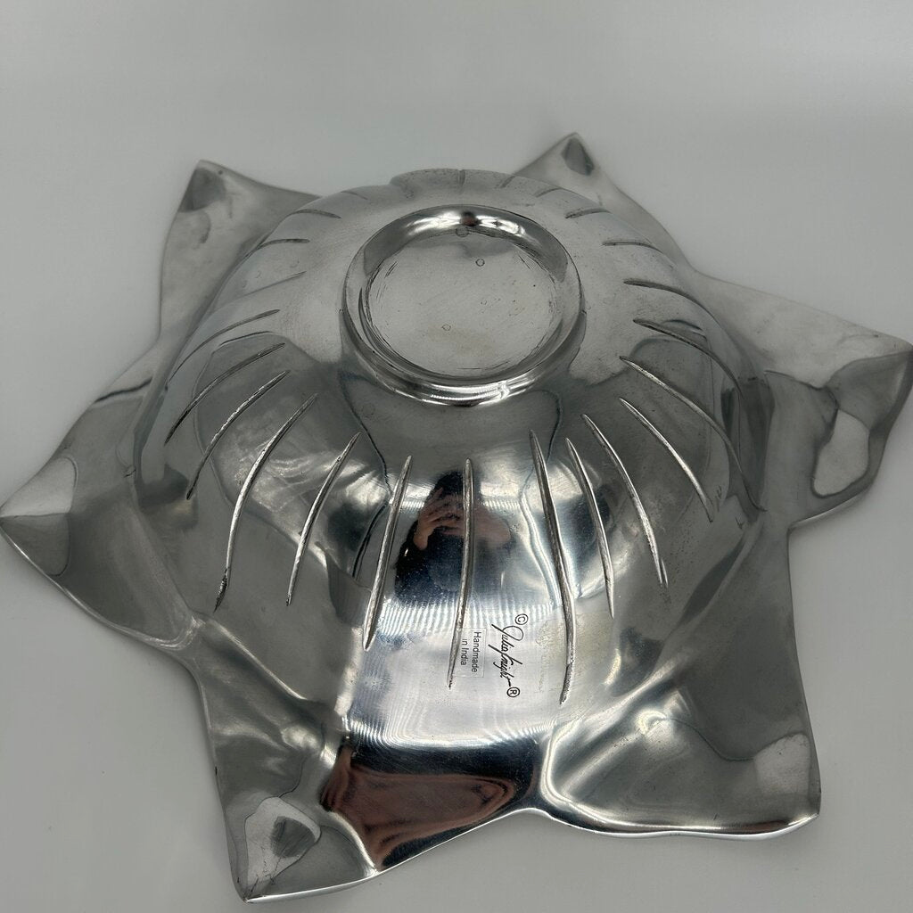 Metal & Enamel Floral Bowl