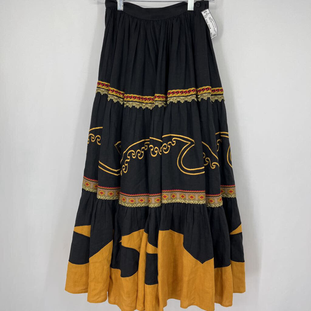 DKNY Long Patterned Vintage Skirt