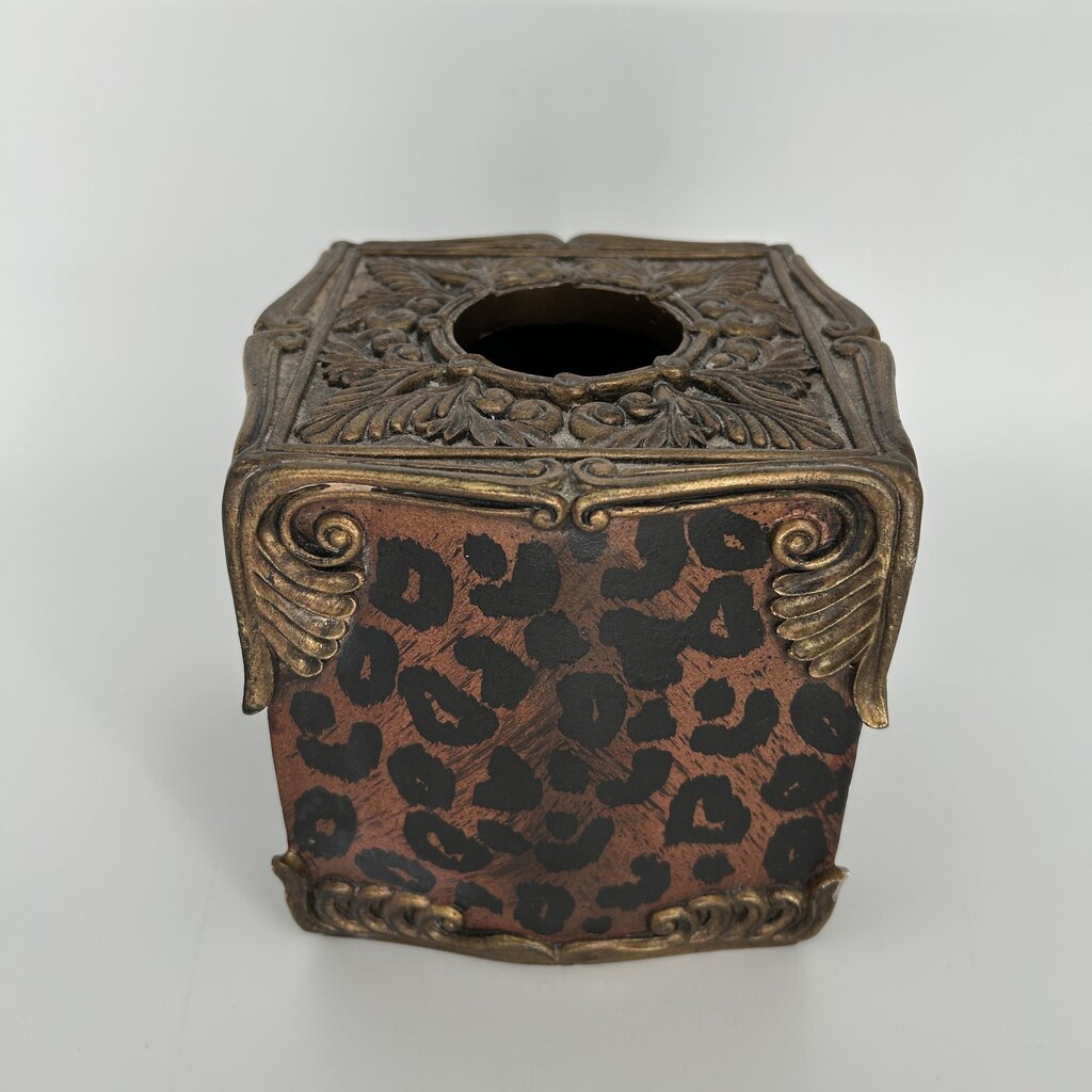 Orante Leopard Print Tissue Cover