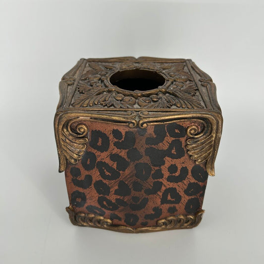 Orante Leopard Print Tissue Cover
