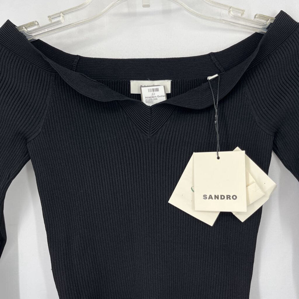 Sandro Rib Knit Bodysuit