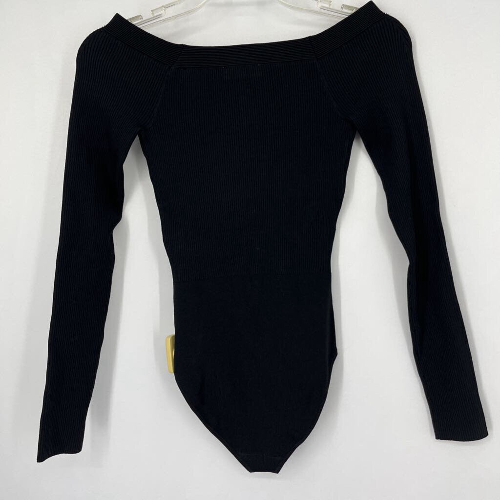 Sandro Rib Knit Bodysuit