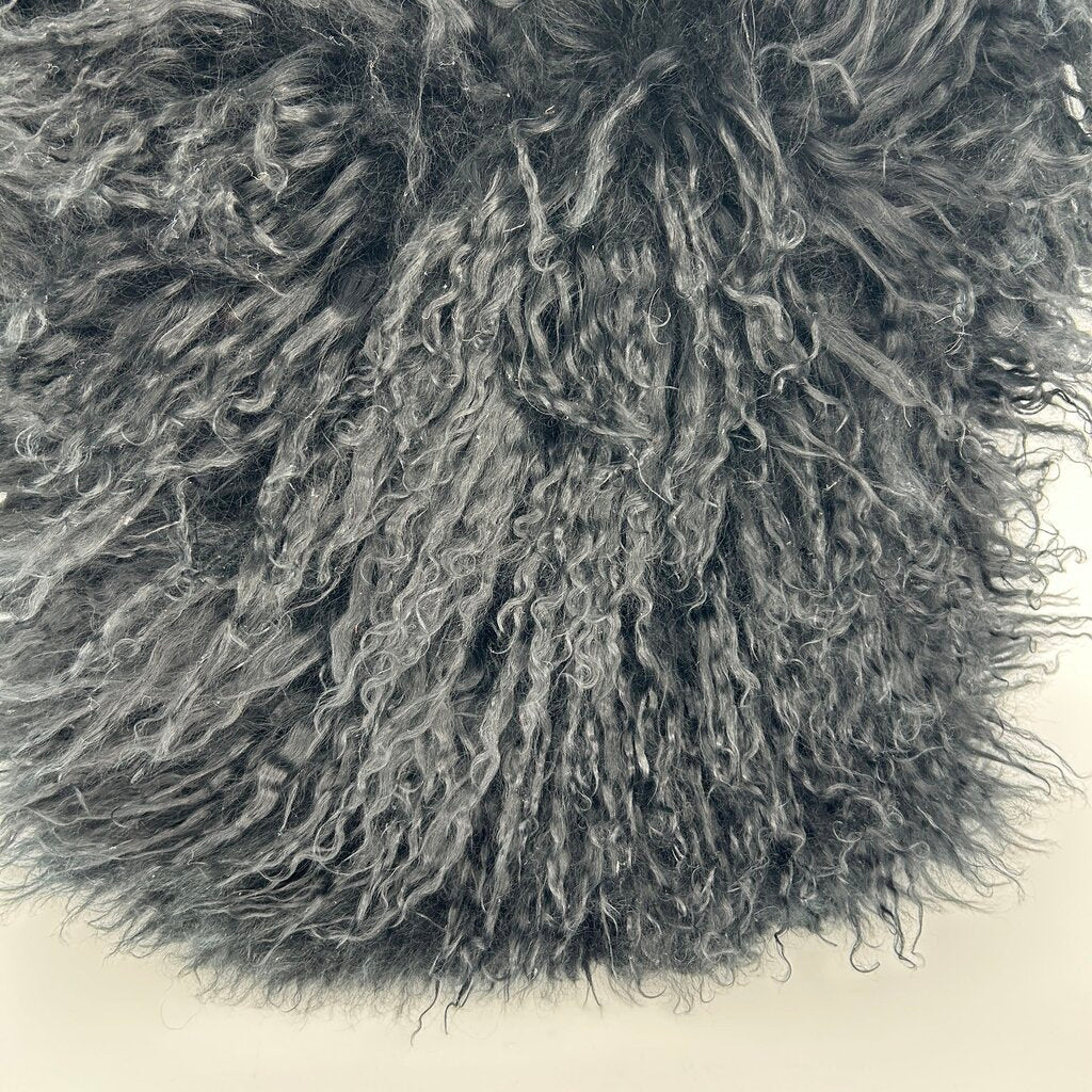 CB2 Mongolian Fur Pillow