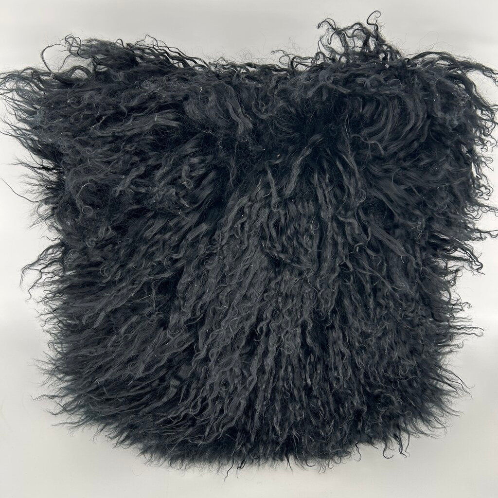 CB2 Mongolian Fur Pillow