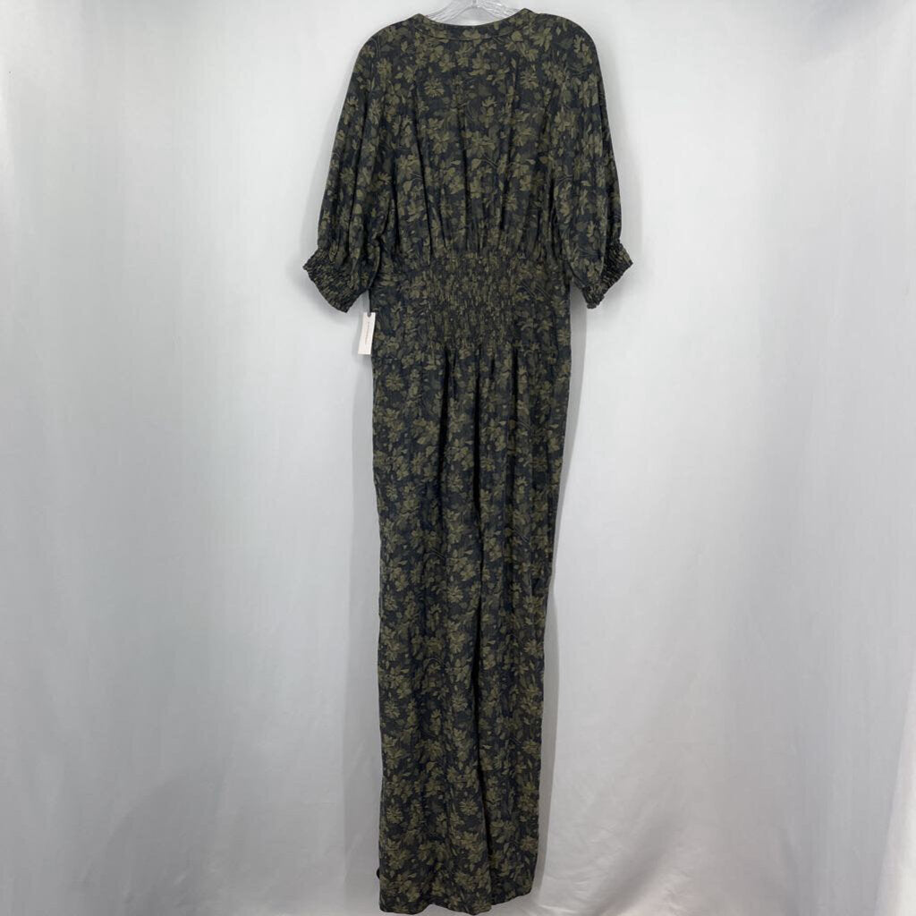 Anthropologie Floral Jumpsuit