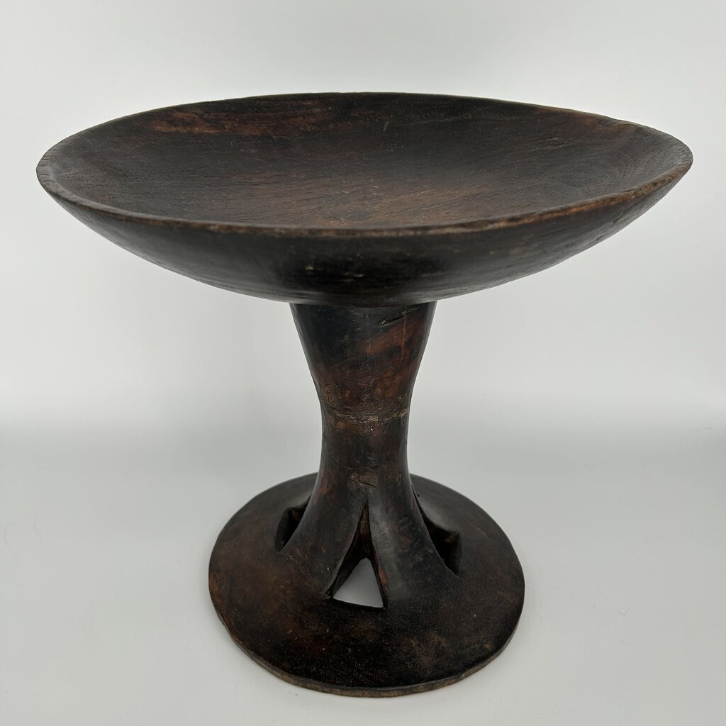 Naga Wood Pedestal Bowl