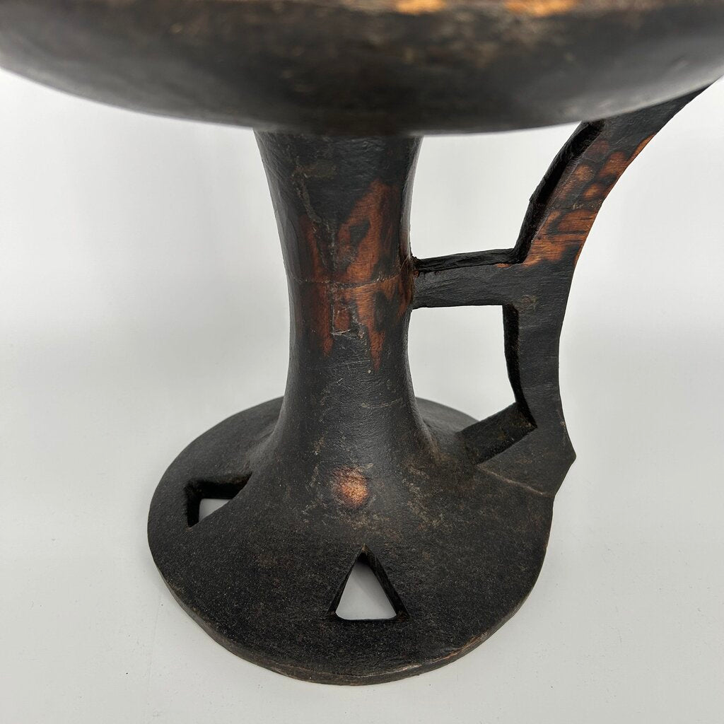 Naga Wood Pedestal Bowl
