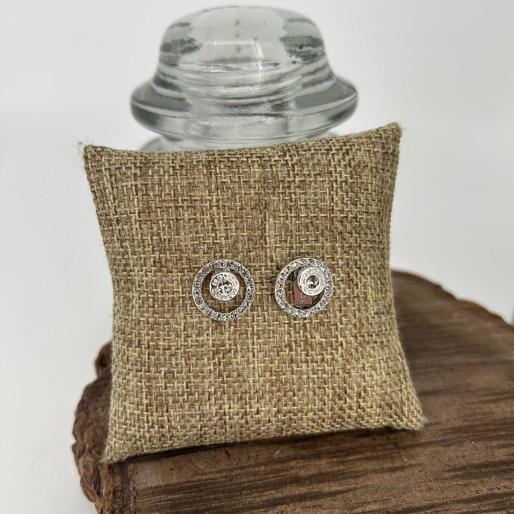 Coach Pave Halo Earrings