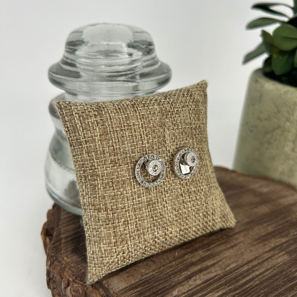 Coach Pave Halo Earrings