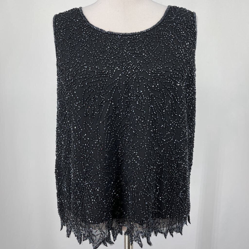 J Kara 2pc Beaded Evening Blouse
