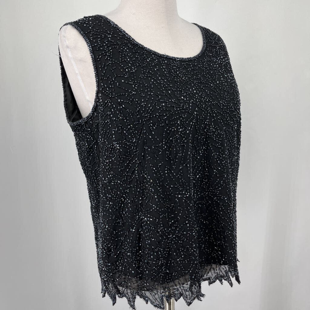 J Kara 2pc Beaded Evening Blouse