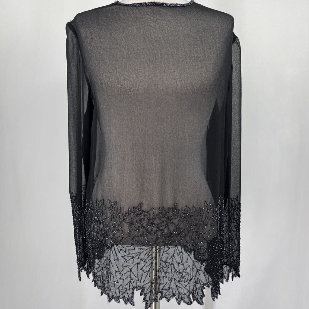 J Kara 2pc Beaded Evening Blouse