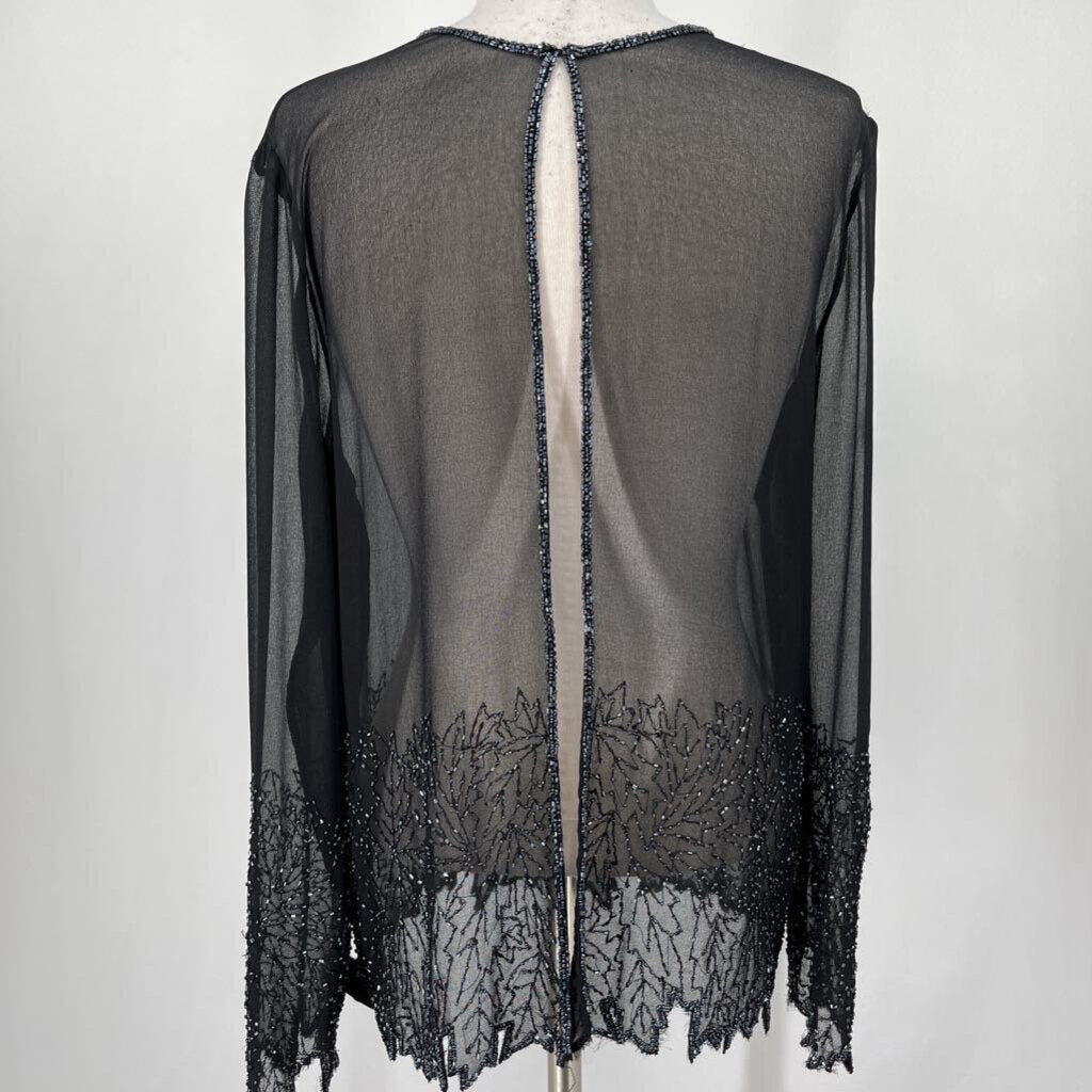 J Kara 2pc Beaded Evening Blouse