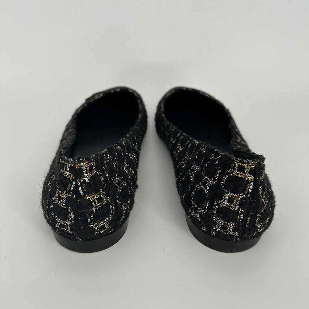 Chanel Tweed Flats