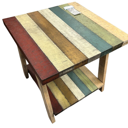 Multi Color Stripe Table