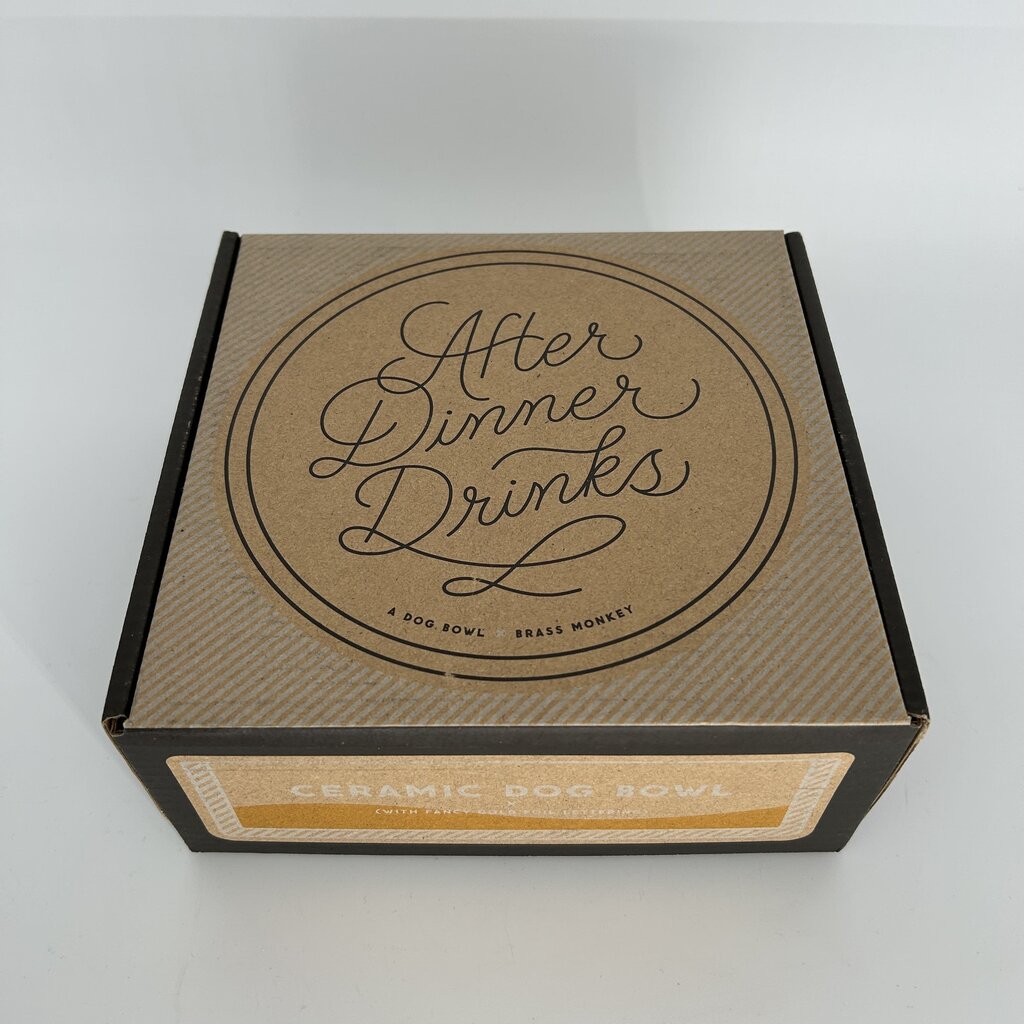 After Dinner Drinks Dog Bowl