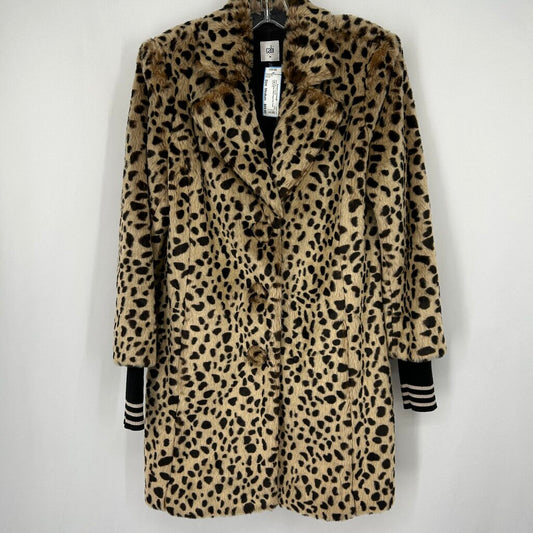 Cabi Animal Print Faux Fur Coat