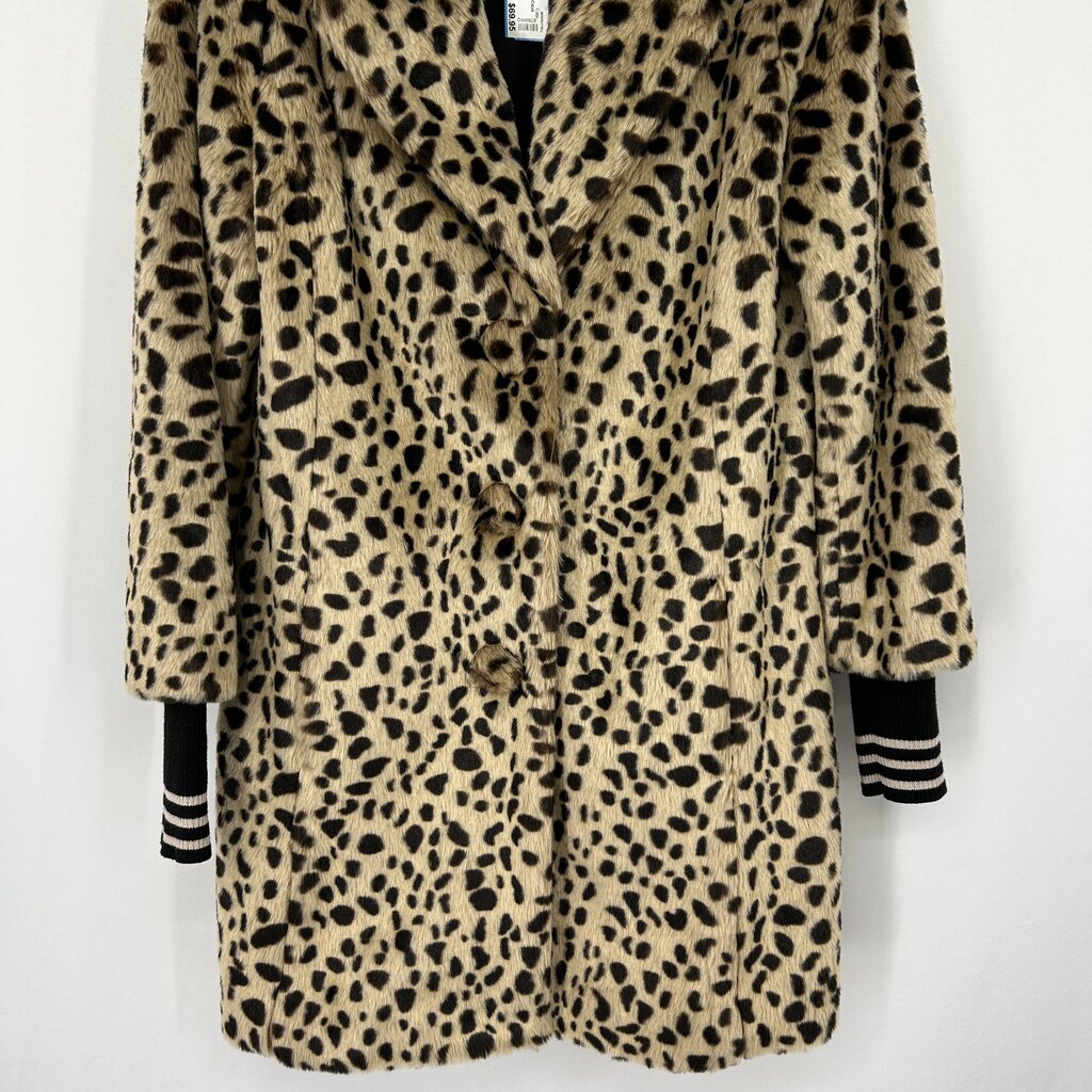 Cabi Animal Print Faux Fur Coat