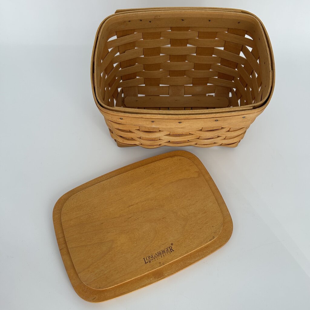 Longaberger Recipe Basket w Lid