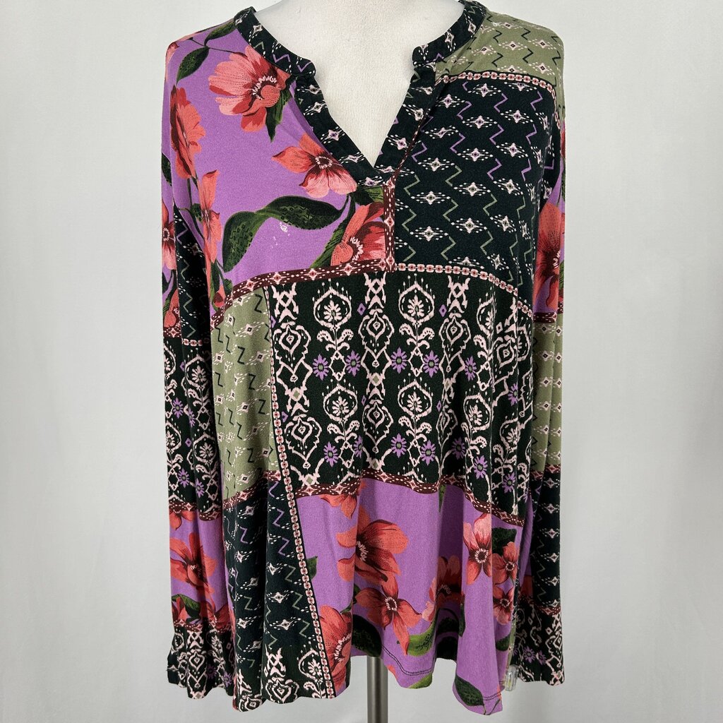 Johnny Was L/s Multi Print Shirt