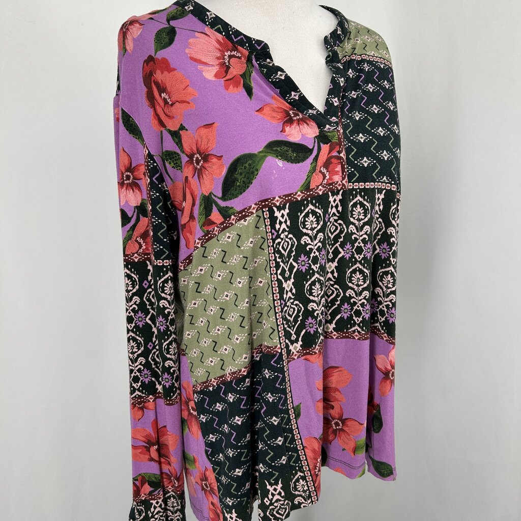 Johnny Was L/s Multi Print Shirt