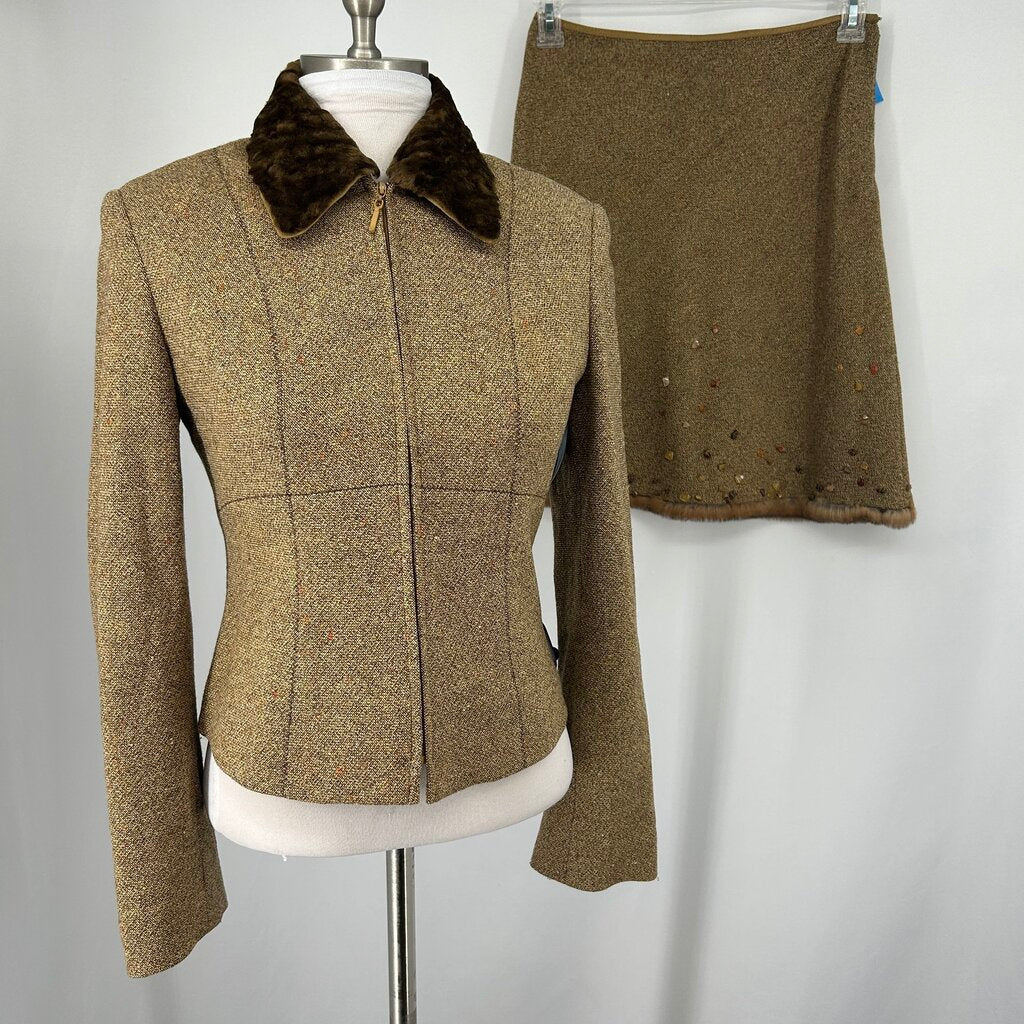 Tahari 2 Pc Tweed Suit