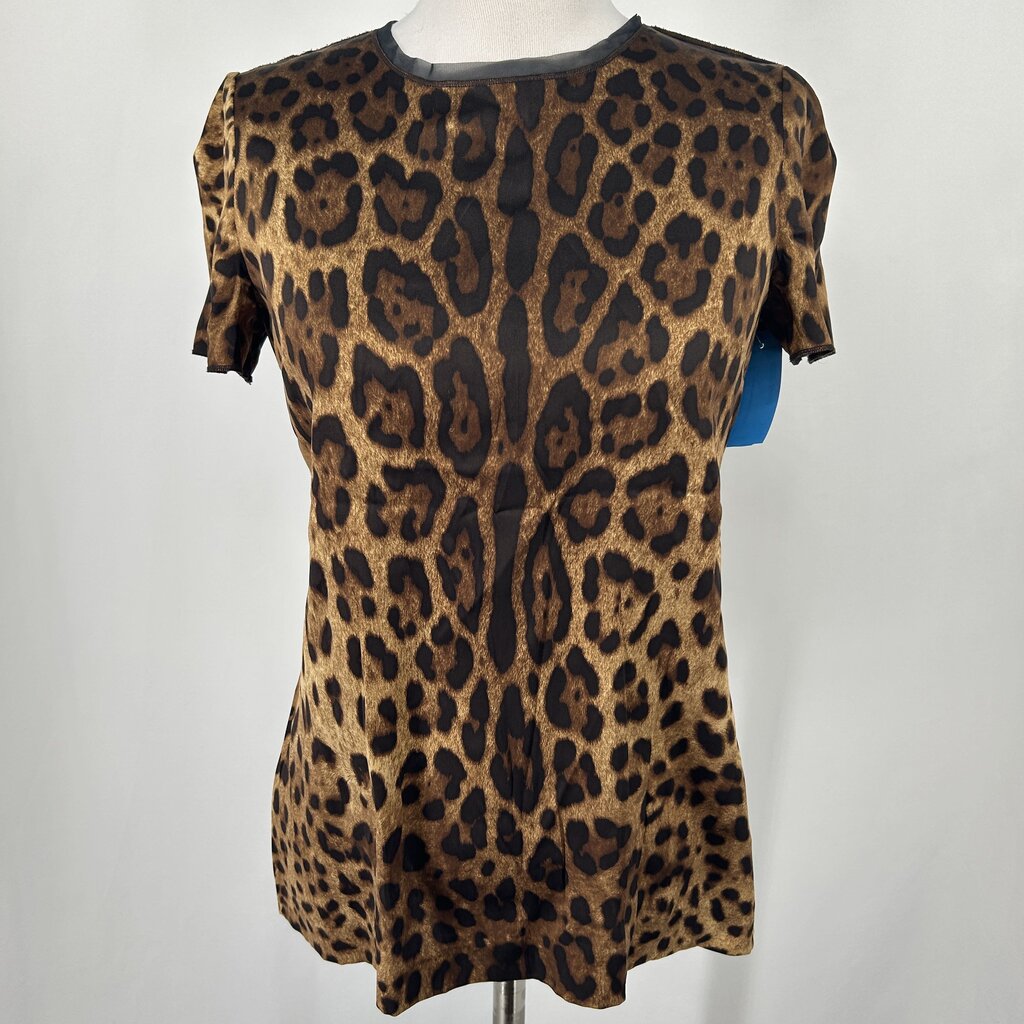 S/s Animal Print Blouse AS IS
