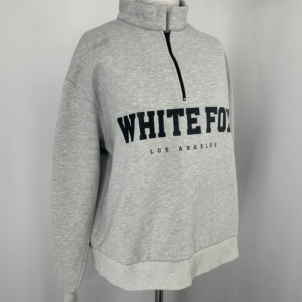 White Fox 1/4 Zip Hoodie
