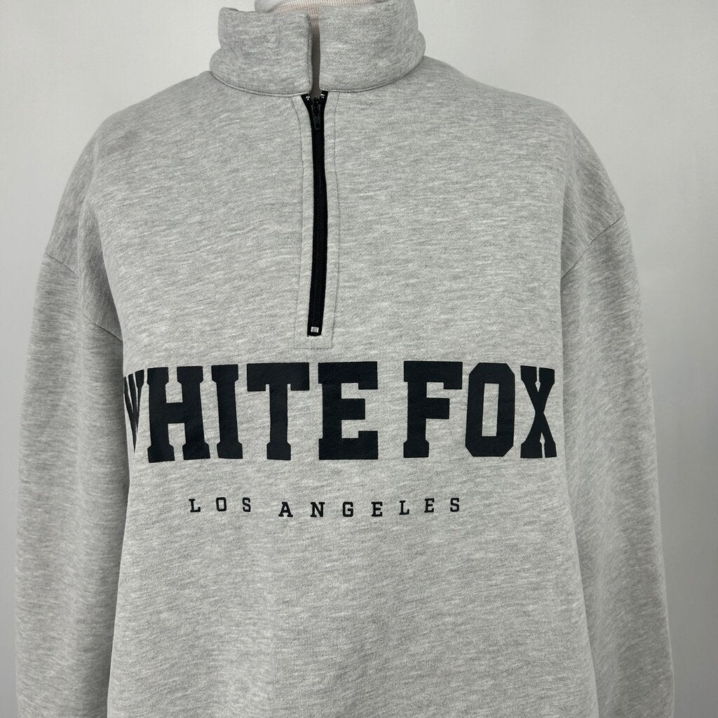 White Fox 1/4 Zip Hoodie