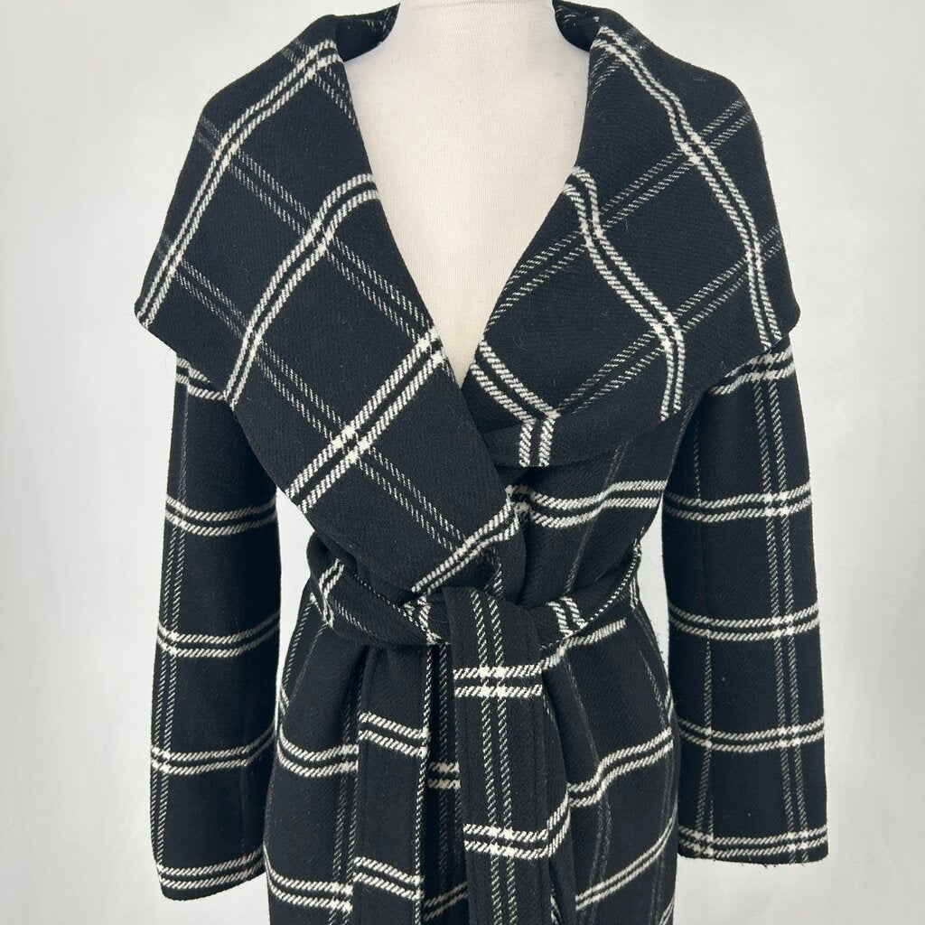 Lauren Plaid Wrap Coat
