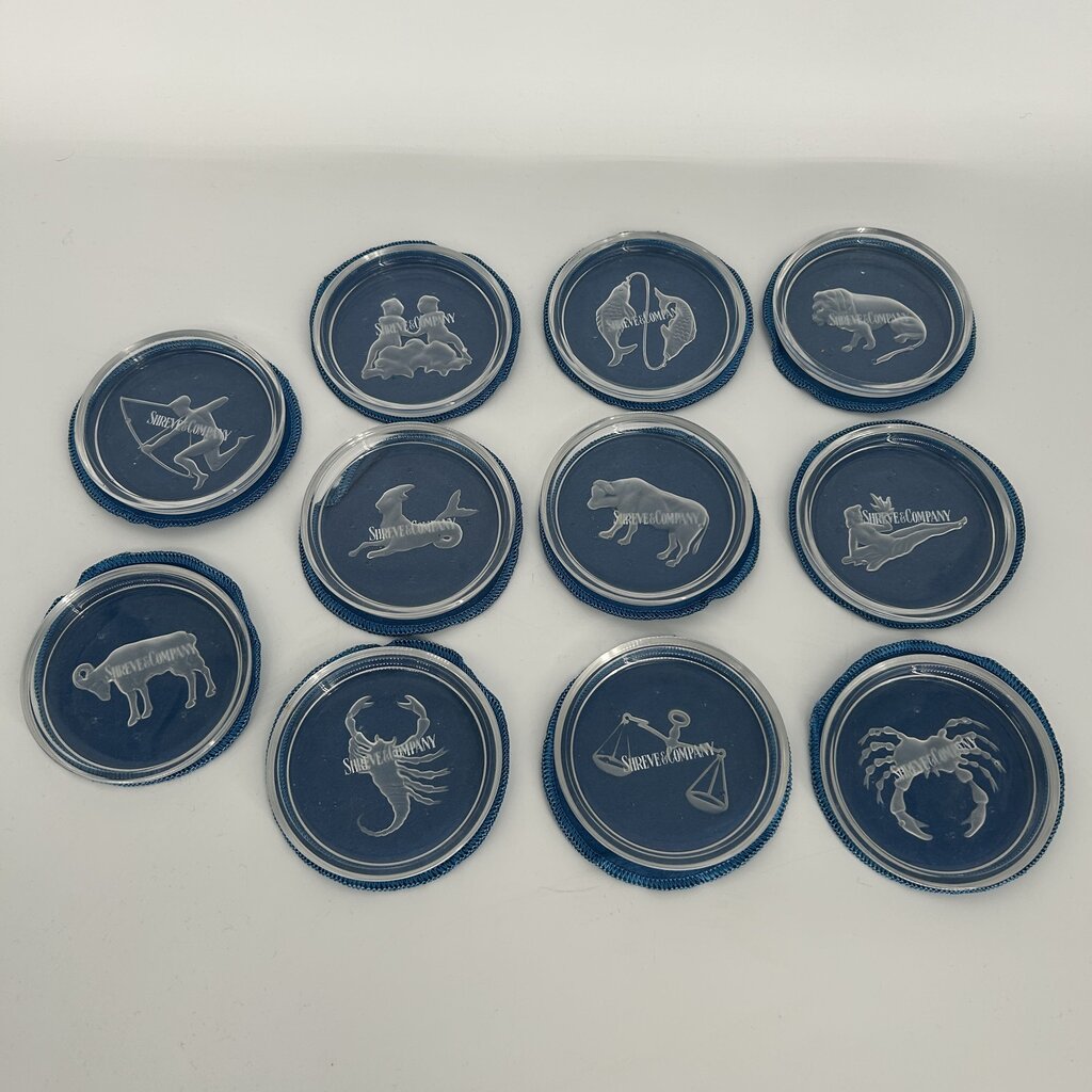 Shreve & Co Zodiac Coaster Set AS IS