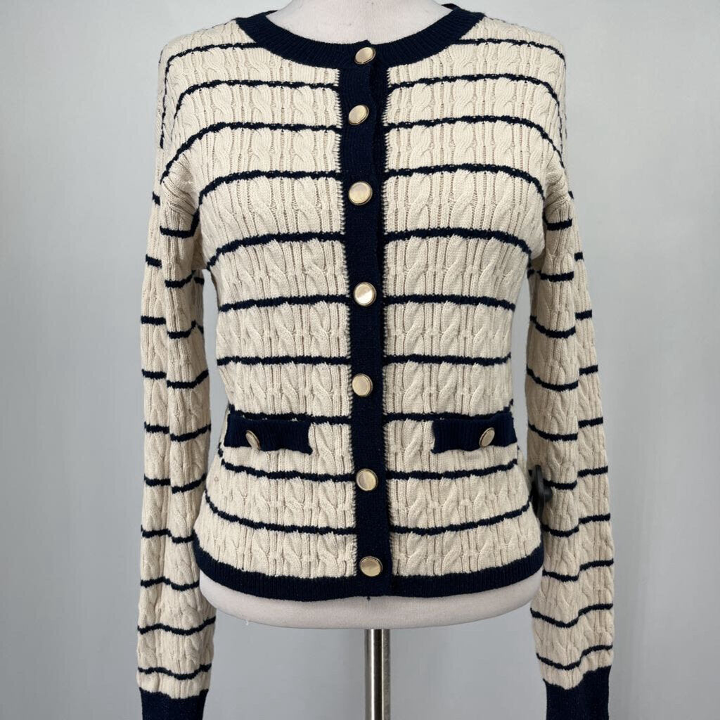 Heartloom L/s Striped Cardigan