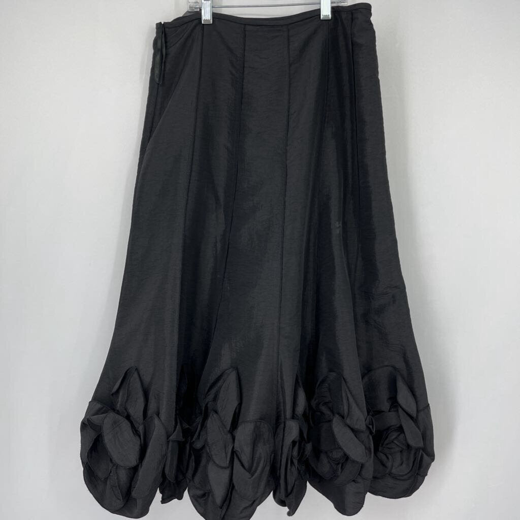 KM Collection Rosette Hem Skirt