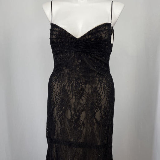 Amsale Strapless Lace Dress