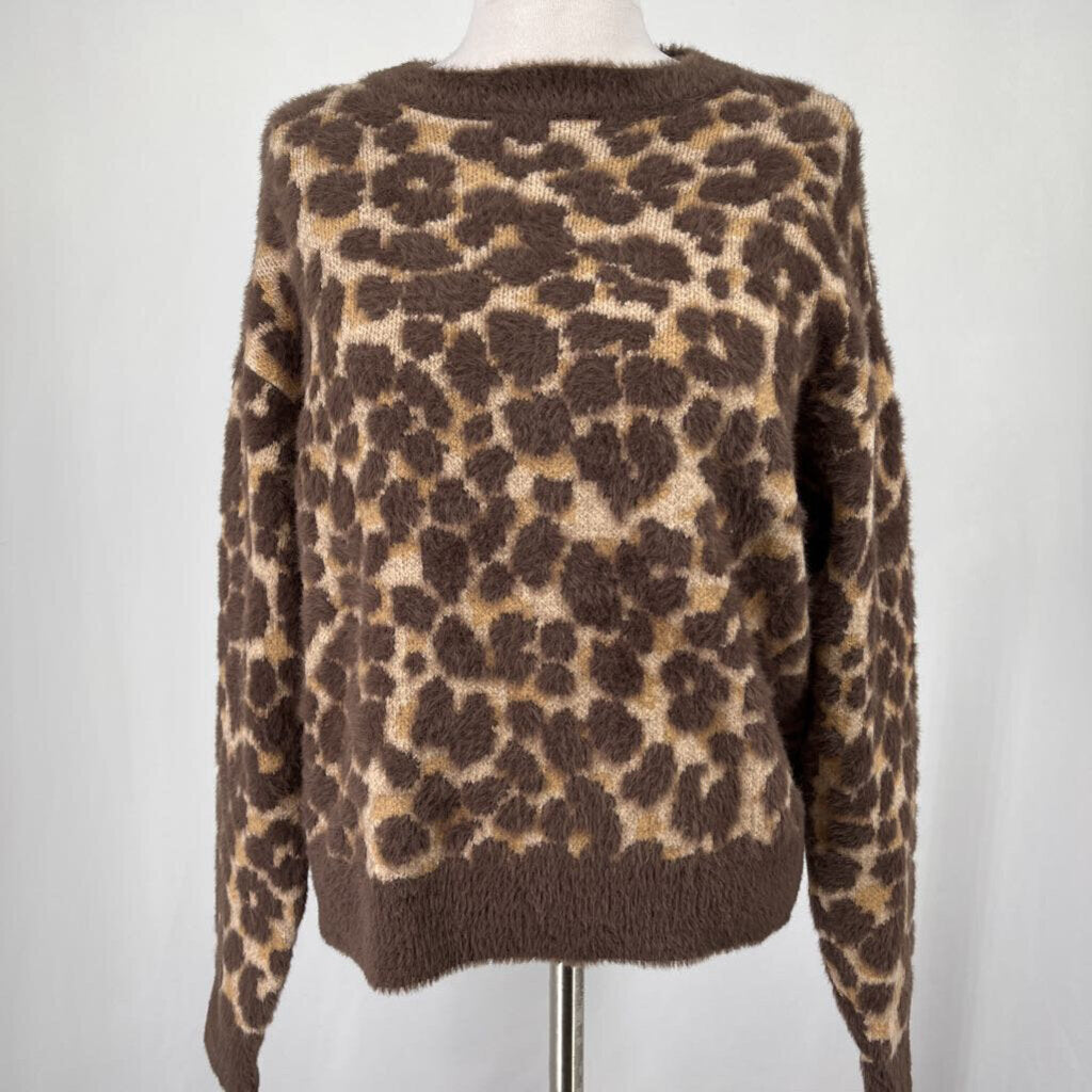 Ann Taylor L/s Animal Print Sweater