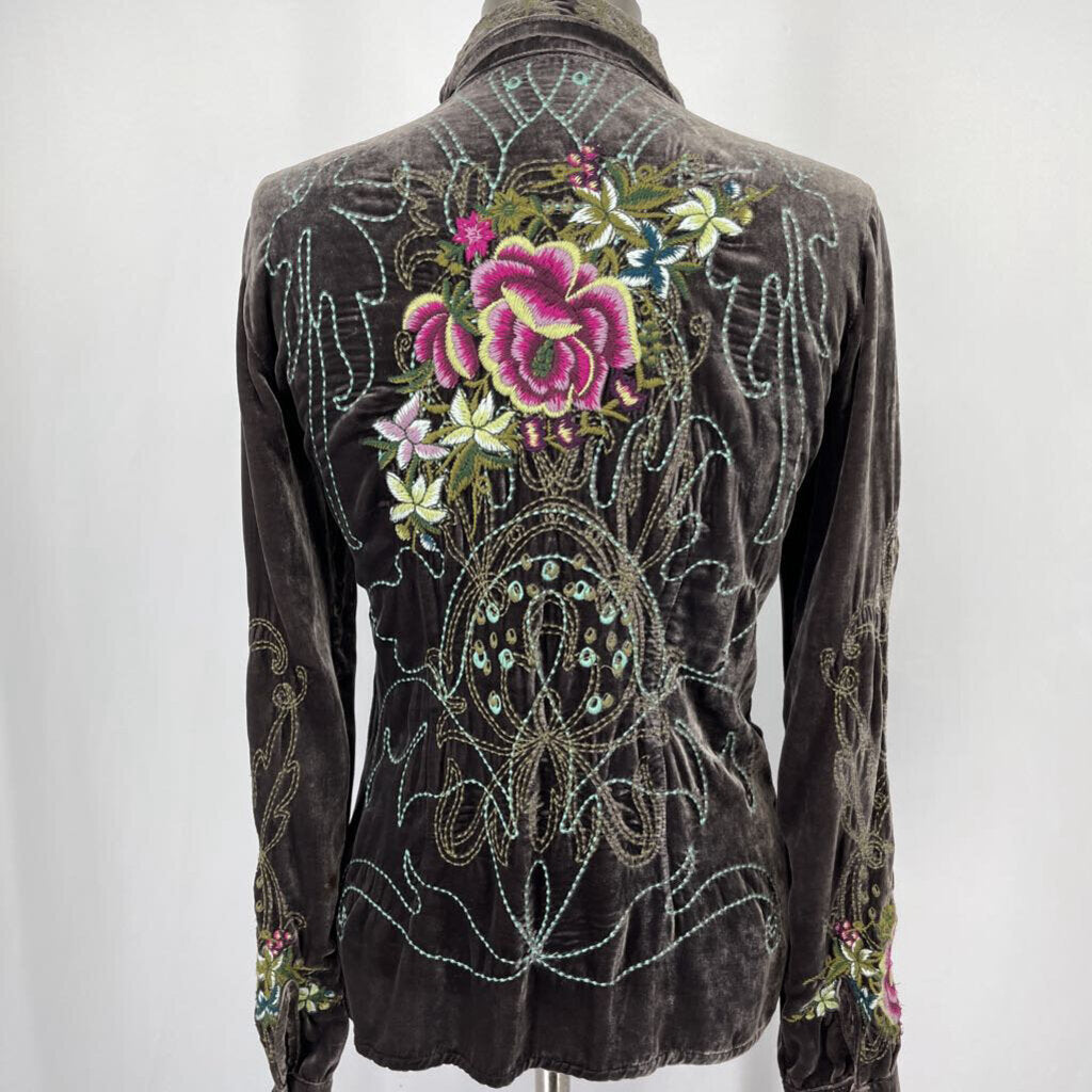 Johnny Was Floral Shirt