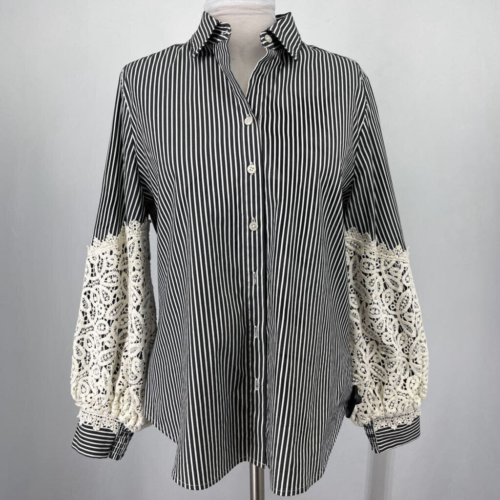 Chico's Striped Button Down
