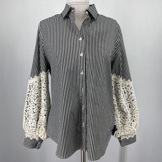 Chico's Striped Button Down