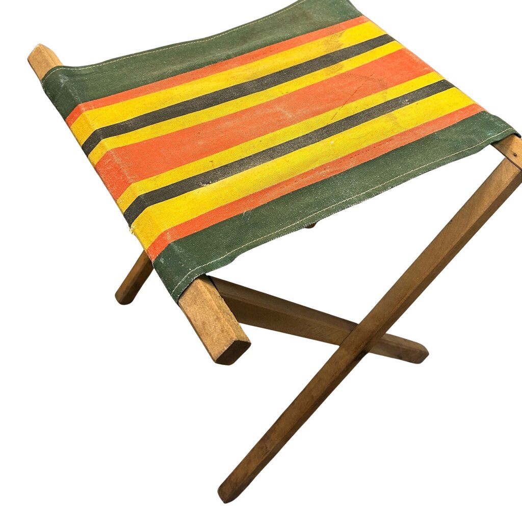 Striped Camp Stool