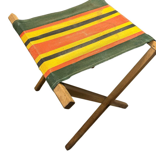 Striped Camp Stool