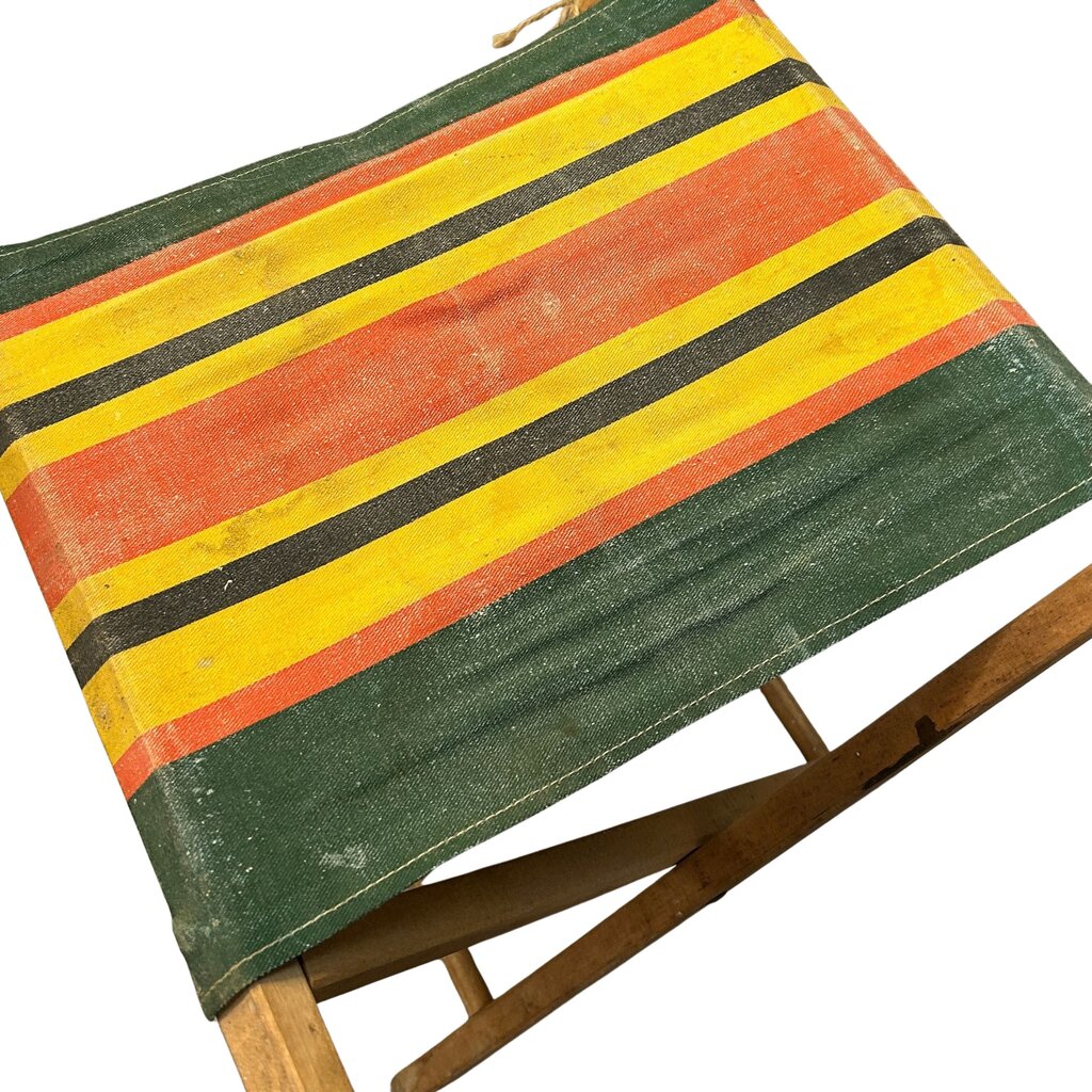 Striped Camp Stool