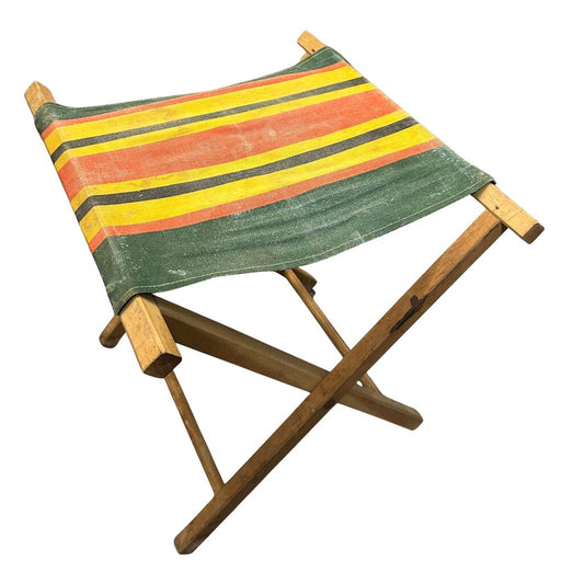 Striped Camp Stool
